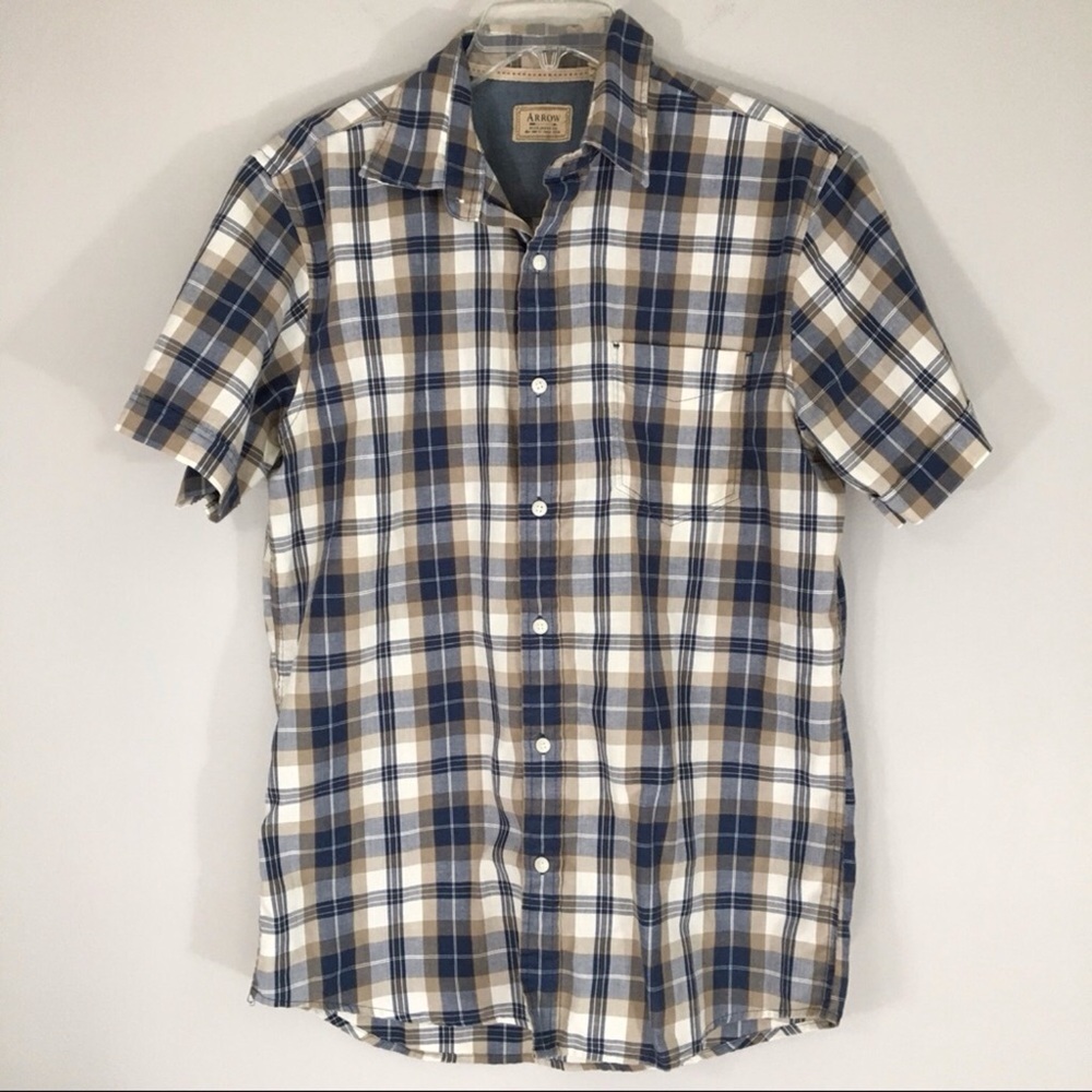 Arrow Plaid Short Sleeve‎ Shirt